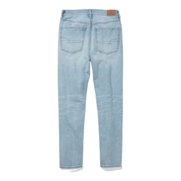 NWT American Eagle Ripped 90s Boyfriend Light Indigo High waist Distressed Jeans - Picture 5 of 16